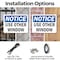 Signmission Use Other Window, 10 in W x Rectangle, Plastic OS-2PACK-NS-P-710-L-16790 - alternate 2
